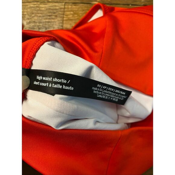 Victoria’s Secret PINK XS active high waist shorty red bikini bottom swimwear - Picture 5 of 6